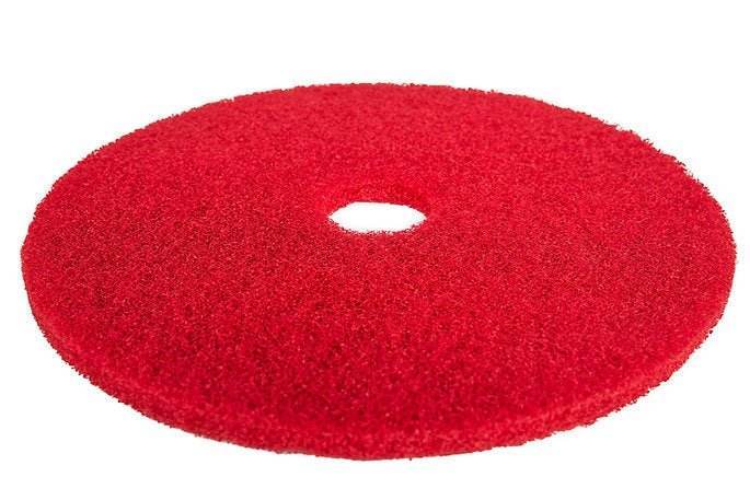 14" red burnishing pad for RT15 floor scrubber machine with center hole
