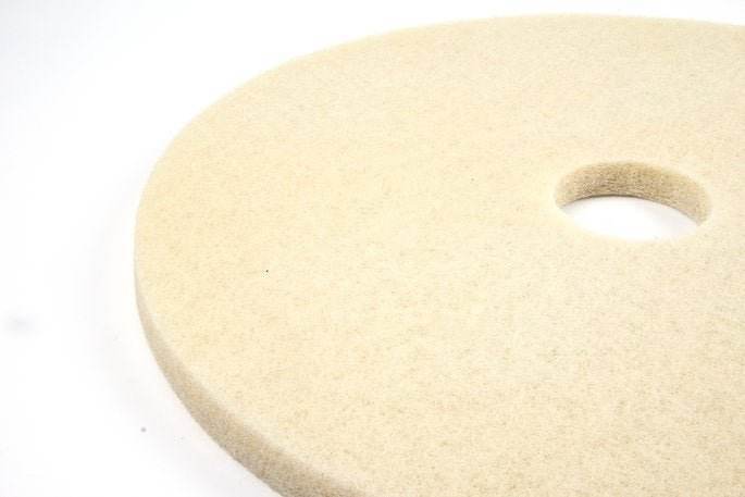 14-inch white burnishing pad for RT15 floor scrubber machine, polishing and light scrubbing pad