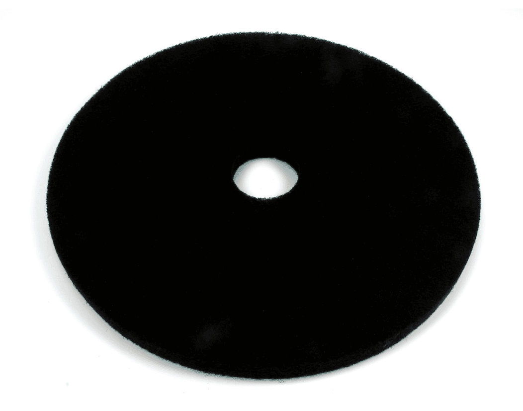 14" black burnishing pad for heavy-duty scrubbing on floor scrubber machines