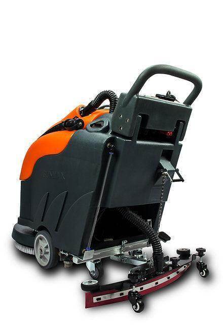 22-inch brush scrubbing path battery-powered floor scrubber machine for warehouse cleaning