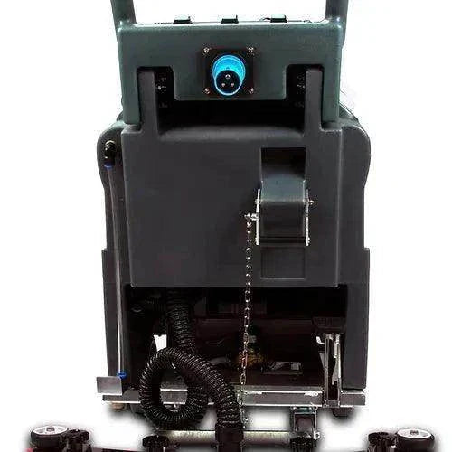 RT50AC Walk-behind Commercial Floor Scrubber with 22-inch cleaning path and 22 ft power cord, black heavy-duty design.
