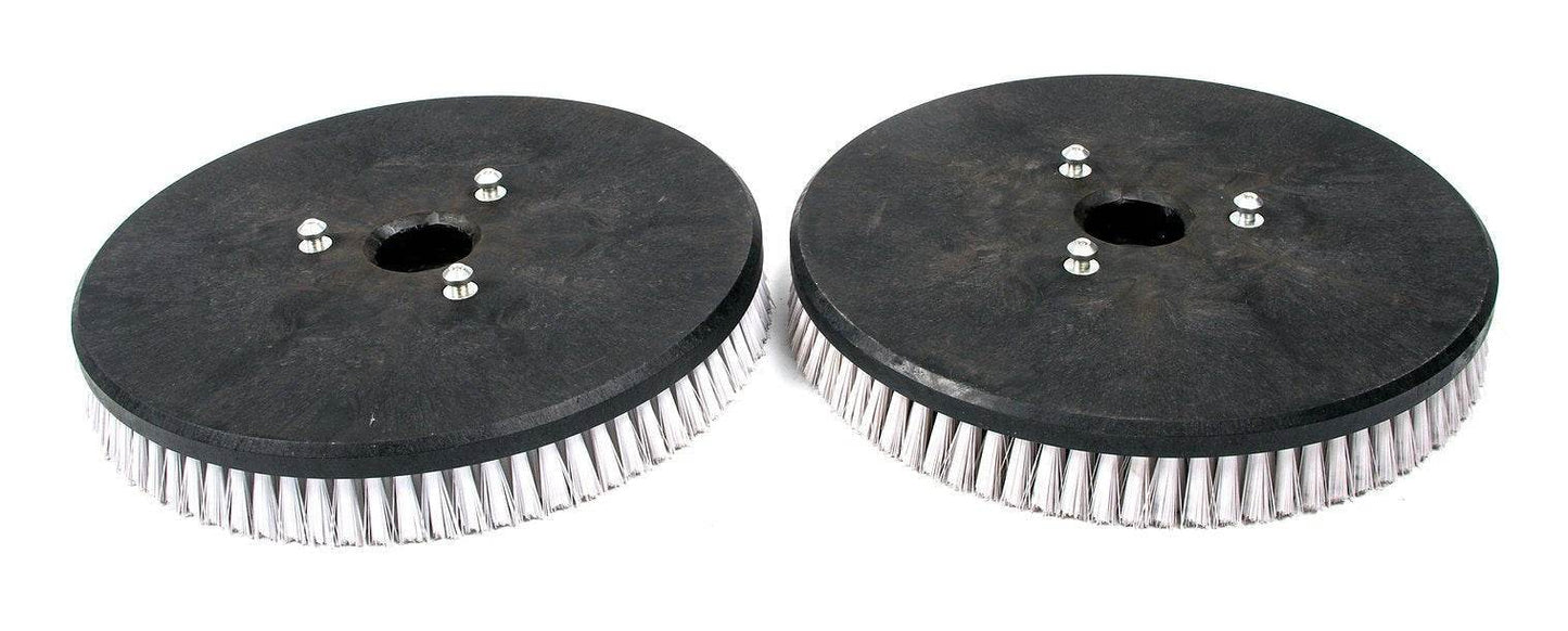 White Disk Scrub Brushes for SUNMAX RT120 Floor Scrubber Machine(Pack of 2) - SUNMAX